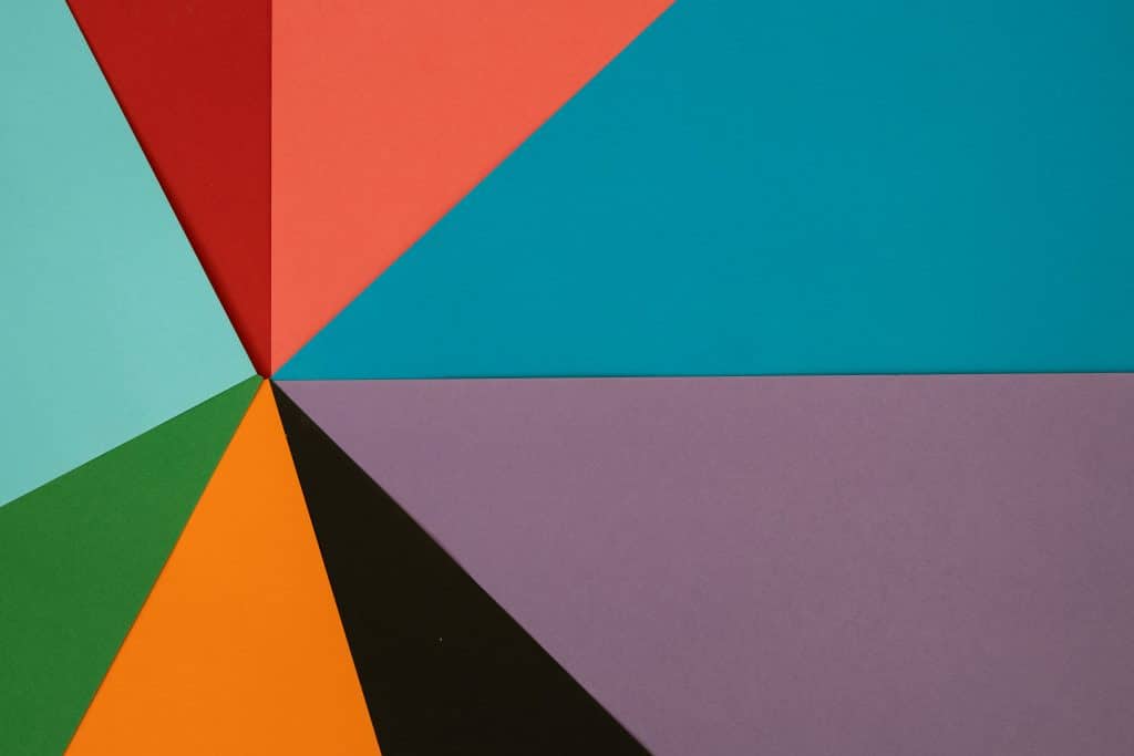 A background made of colored papers